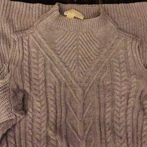 Michael Kors Grey cold shoulder sweater